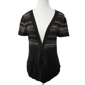 Mexx Wool Blend Knit Short Sleeve Cardigan |Size XL